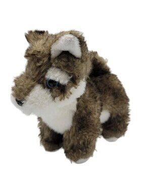 Our Generation Pet Dog Plush Husky Puppy Brown White Blue Eyes 6.5" Soft Battat